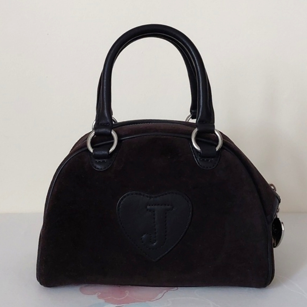 Rare Vintage juicy couture y2k small velvet Juicy American Princess stachel bag - Picture 3 of 16